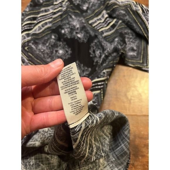 Free People Walking On A Dream Tunic Shirt Black Size Large Boho Long Sleeve - Picture 5 of 8